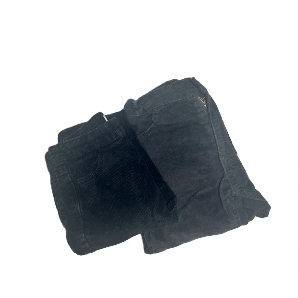 Basix boys 2 pants bundle sz 4/5 gray pants cotton cord casual cozy fun street